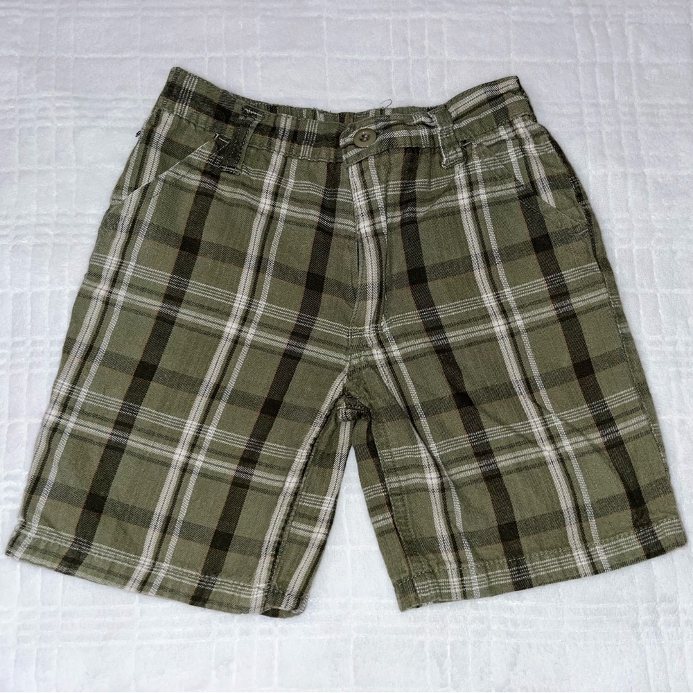 Kids Vintage Boyz Threadz Plaid Shorts 🐛